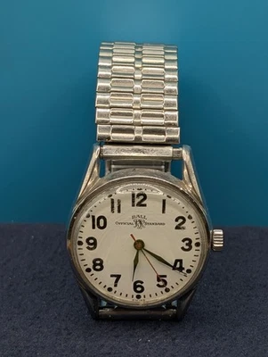 Vintage BALL Offical RR Standard SS Railroad Wrist Watch 1 Owner 🎁 SHIPS FREE! - Image 1 of 3