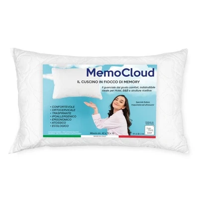 GUANCIALE cuscino FIOCCO Di memory MemoCloud Made in Italy - Image 1 of 4