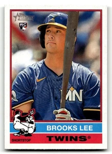 2025 Topps Heritage Brooks Lee #63 RC Minnesota Twins - Picture 1 of 2
