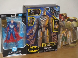 Großhandelsposten von 3 Actionfiguren Lex Luthor Batman Battle Strike Aquaman Neu - Bild 1 von 6