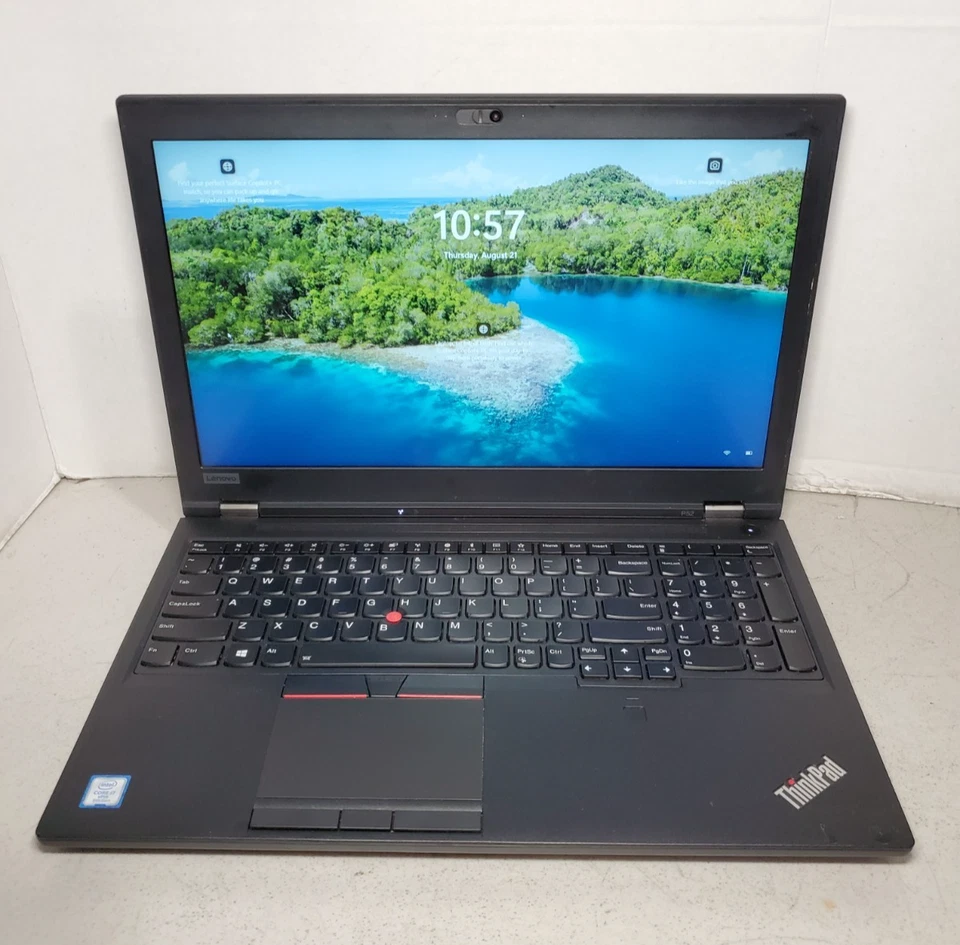 Lenovo ThinkPad P52 i7-8850H 2.5GHz 16GB RAM 256GB SSD P1000 Win11 #69 - Image 1 of 4