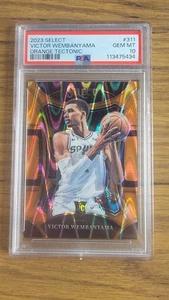 2023-2024 Select #311 Victor Wembanyama RC Naranja Mezzanine Tectónico PSA 10 SP - Imagen 1 de 2