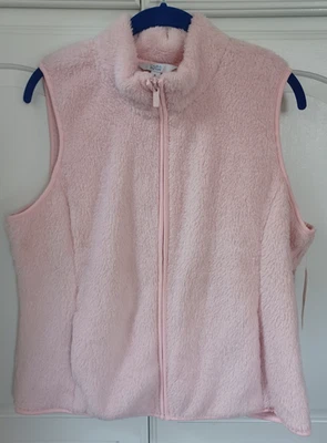 CROFT & BARROW THE EXTRA SOFT VEST LT. ROSA FEMININO TAMANHO PEQUENO LG NOVO COM ETIQUETAS - Imagem 1 de 4