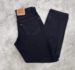 Vintage 90er Levi's 550 32x32 Jeans Schwarz Denim Made In USA Relaxed Fit - Bild 1 von 11
