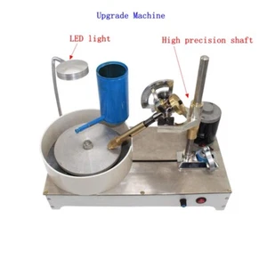 Upgrade 120W Gem Faceting Machine Jewelry Polisher Jade Flat Grinder 0-1800RPM - Foto 1 di 14