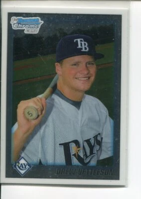 2010 Bowman Chrome Draft Drew Vettleson #BDPP59 Tampa Bay Rays - Image 1 of 2