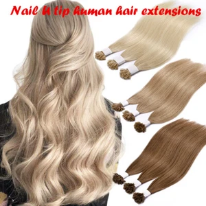 Extensiones de cabello humano Remy punta en U de queratina preunidas AAA Fusion RUBIO GRUESO - Imagen 1 de 34