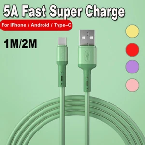 5A USB C Type C Data Lead Fast Data Sync Charger Charging Cable Lead Heavy Duty - Picture 1 of 12