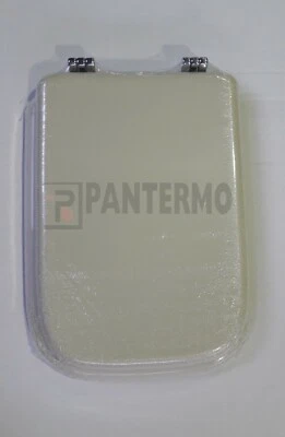 SEDILE WC LEGNO COPRIWATER CONCA IDEAL STANDARD-DUCCIO SENESI CHAMPAGNE M0500F2 - Immagine 1 di 4