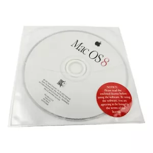 Apple Mac OS8 Install CD Version 8.0 1997 Disk w/Hard Copy Manual - Picture 1 of 3
