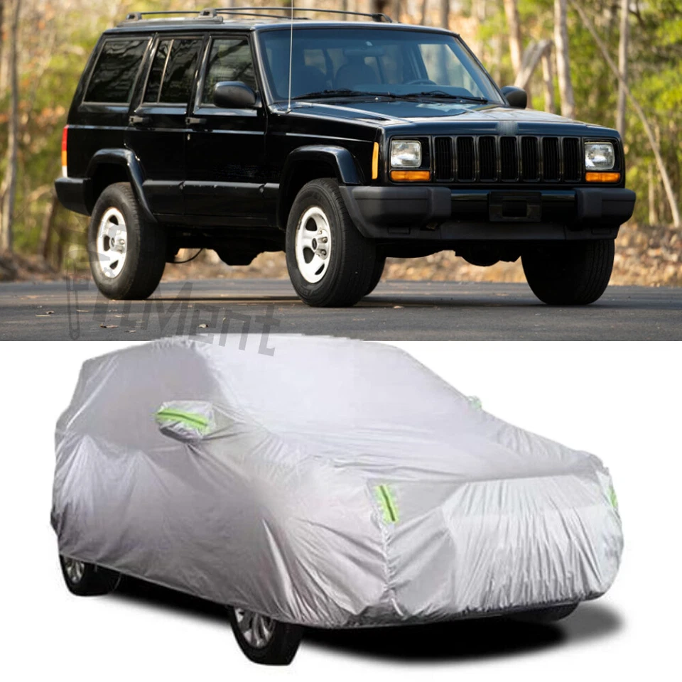 Cubierta de coche impermeable de alta resistencia para Jeep Cherokee XJ lluvia nieve resistente a los arañazos UV Foto 1 de 4