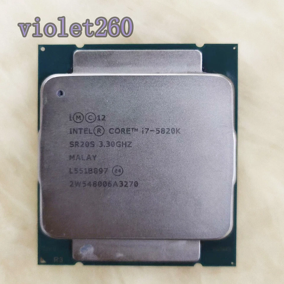 Intel Core i7-5820K FCLGA2011 CPU Processor 3.3GHz 6C/12T 15MB - Image 1 of 1