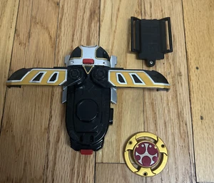 Disco eléctrico rojo Power Rangers Ninja Storm Hunter Thunder Morpher Stag Beetle de colección - Imagen 1 de 15