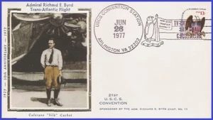 USA5 #FF1101 U/A COLORANO SILK FDC   Trans Atlantic Flight # 2 - Picture 1 of 1