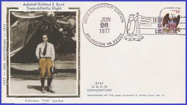 USA5 #FF1101 U/A COLORANO SILK FDC   Trans Atlantic Flight # 2 - Image 1 of 1