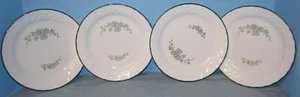Corelle Callaway Salat Dessert Brot Teller 7 1/4" Weiß Grün Efeu 4er Set - Bild 1 von 3