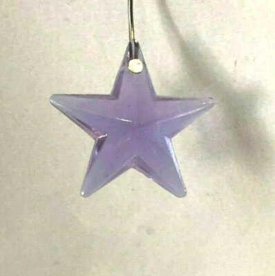 NEW: 28mm Lilac Alexandrite Glass STAR PRISM ORNAMENT SUNCATCHER