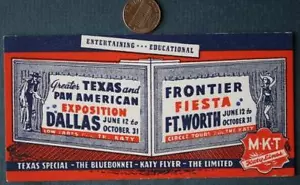 1930er Jahre Era Dallas Ft. Worth Texas Pan American Exposition & Fiesta Tintenflecker--- - Bild 1 von 1