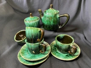 Blue Mountain? Flow Green Canadian Pottery Coffee Set - Picture 1 of 8