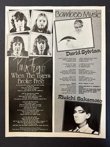 PINK FLOYD - WHEN TIGERS BROKE FREE - 1983 SMASH HITS LYRICS PAGE 8.5X11" [SH17] - Bild 1 von 1