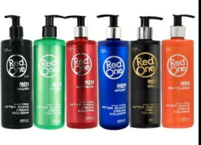 RED ONE ( 14,13€ / L ) RedOne After Shave Cream Cologne - 6er Mix - je 400ml
