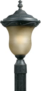 Triarch 78225-12 Fluorescent Head Post Mount Light, English Bronze - Picture 1 of 1