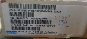 184 PCS OF MURATA DEBB33F102KN3A CERAMIC CAPACITORS (U2.2B2) - Picture 1 of 1