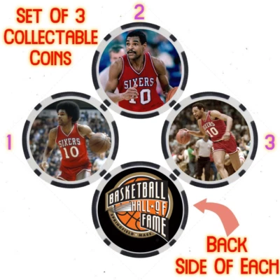 MAURICE CHEEKS - BASKETBALL HALL OF FAME - COLLECTABLE COIN SET - Image 1 of 2