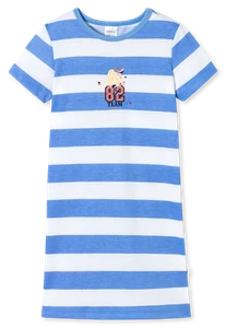 Schiesser 181038 pijama pijama camisón sleepshirt azul rayas anillas - Imagen 1 de 2