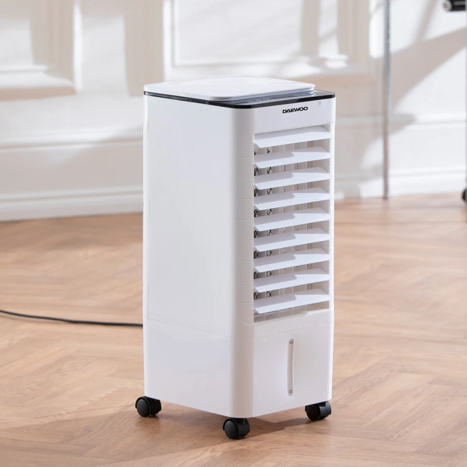 Daewoo 6.5L Portable Air Cooler Evaporative Fan With Remote Control LED Display - Image 1 of 4