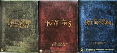 The Lord Of The Rings - Extended Trilogy DVD 3-MOVIES TOP 250 MOVIES 12-DISCS R4 - Image 1 of 4