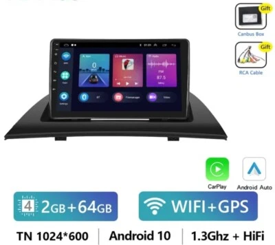 Radio 2 DIN Gps For Bmw X3 E83 Android Bluetooth Usb Gps Navigator Carplay 2/64 - Image 1 of 4