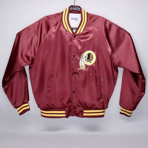 Vintage NFL Chalk Line Washington Redskins Satin Jacket Mens Size XL Burgundy - Bild 1 von 23
