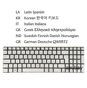 Teclado portátil para ASUS N550J N550JA N550JK N550JV N550JX N550L N550LF retroiluminado - Imagen 1 de 14