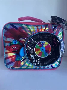 TROLLS WORLD TOUR PRINCESS POPPY BPA-Free Insulated Lunch Tote Bag Box NWT $20 - Picture 1 of 4