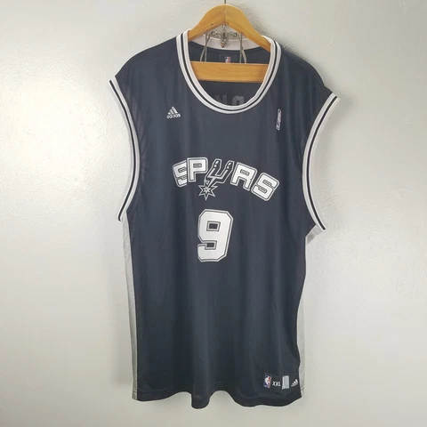 San Antonio Spurs TONY PARKER Adidas NBA Authentics SLEEVELES Jersey 2XL XXL #80 Cover