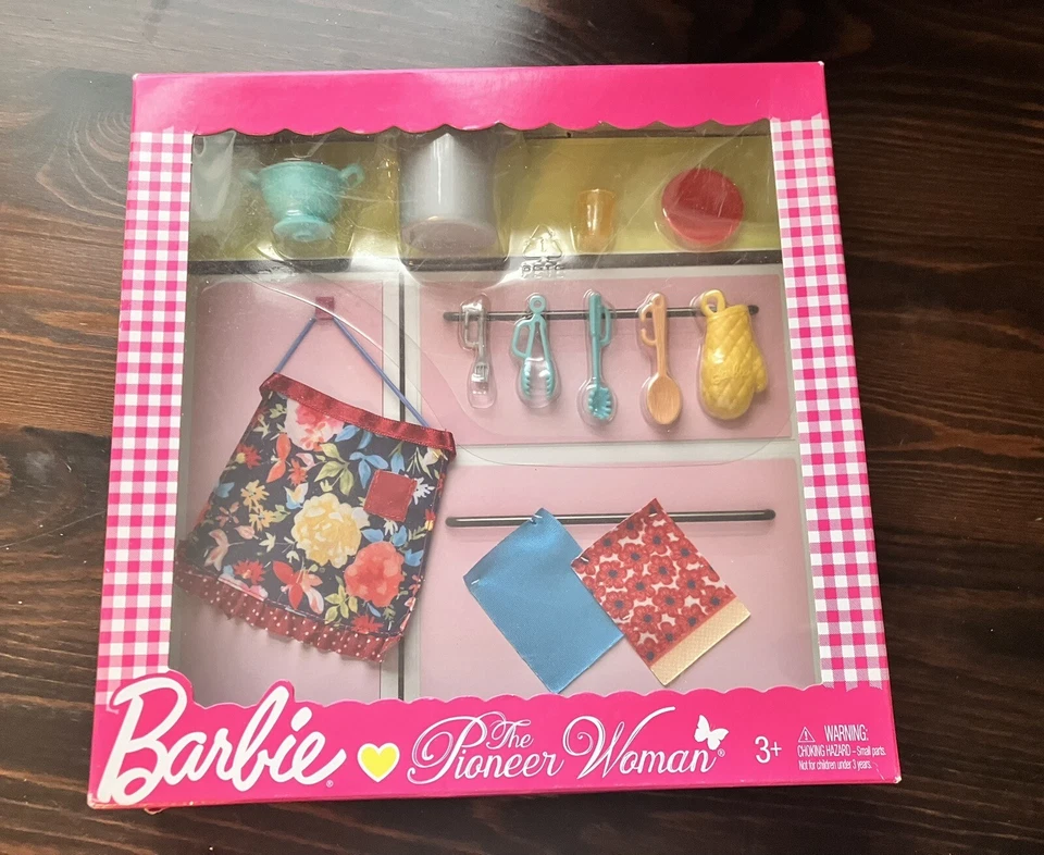 Barbie The Pioneer Woman Cooking Pasta Dishes Doll House Accessories 2018 Mattel