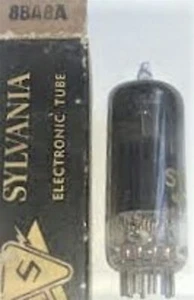 8BA8A TUBE SYLVANIA NEU IM KARTON GETESTET & VERPACKT VINTAGE KOMMERZIELLER ÜBERSCHUSS - Bild 1 von 3