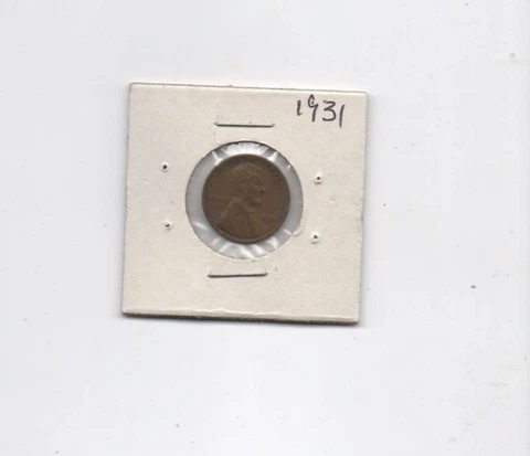 United States Lincoln wheat cent 1931 P Cover