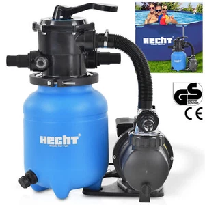 Sandfilteranlage Pool Pumpe 12 kg 200W 7m Wasser Sand Filter Kessel Anlage Pumpe - Bild 1 von 11