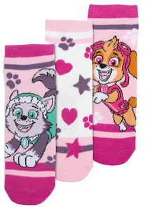 Paw Patrol Socken für Mädchen Kinder Sneaker Kindersocken Söckchen (3er Pack) - Bild 1 von 2