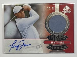 2021 SP Game Used TONY FINAU Inked Rookie Fabrics RARE Auto Relic Shirt #24/25 - Bild 1 von 3