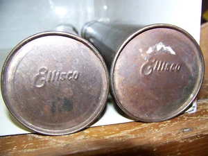 2 Vintage Ellisco Stainless Pipette Sterilization Boxes Great Patina H=16.5" Can - Picture 1 of 8