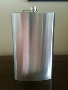 64 oz. (1/2 Gal.) Edelstahl Schnaps Flachmann - Bild 1 von 8