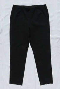 Pantaloni J JILL US Large 12 14 alti neri vita alta ponte maglia gamba sottile 31" cucitura interna - Foto 1 di 5