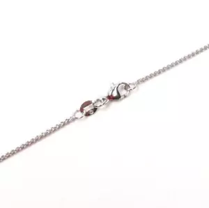 "Cadena de trigo de oro blanco 18K de 1,1 mm 16"" 18"" 20"" 24"" o 30" - Imagen 1 de 1