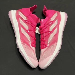 Adidas Adizero Afterburner ‘Shock Pink’ Mens 17 Lightlock Baseball Turf Shoes - Picture 1 of 7