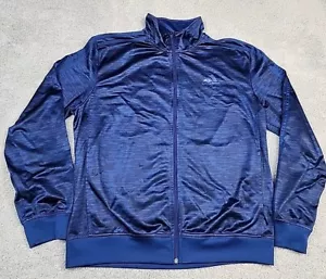 Adidas Jacket Mens Size Medium Blue Full Zip Long Sleeve Track Coat Activewear - Picture 1 of 7