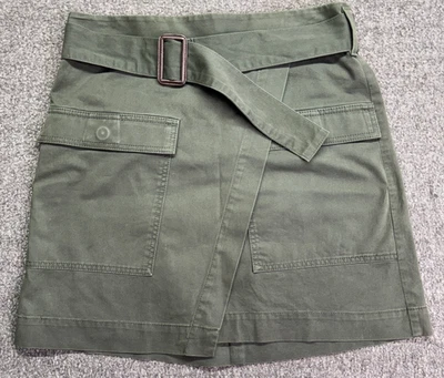 Falda envolvente Banana Republic utilitaria para mujer talla 8 verde bosque bolsillos para cinturón Foto 1 de 4