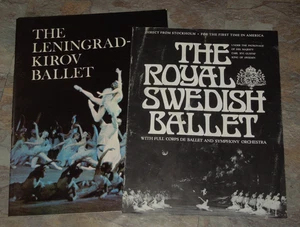 1965 Leningrad Kirov Ballet US Tour Info & Artist Program + Royal Swedish ballet - Picture 1 of 17